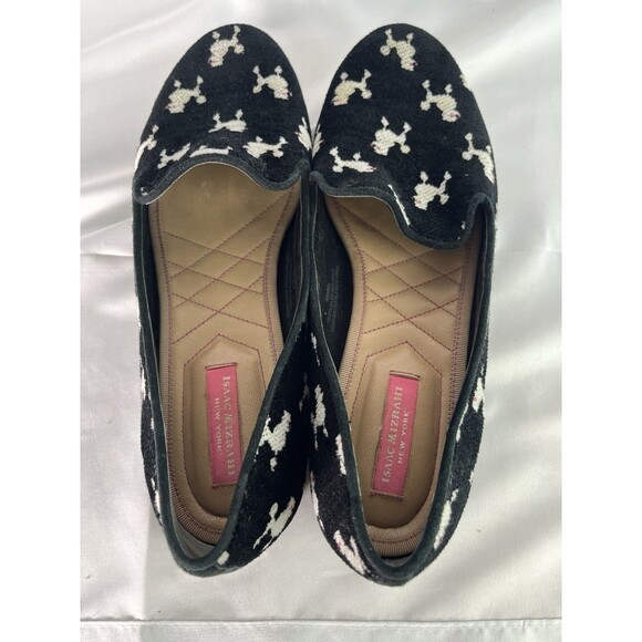Isaac Mizrahi NEW YORK isZAREK DOCKS" Women's Slip on SHOES SIZE 7M BLACK FABRIC - Picture 4 of 6